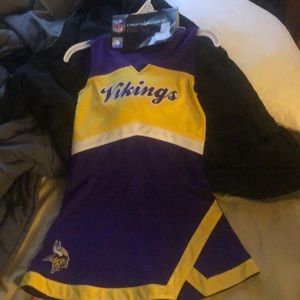 2-Piece cheerleader set Vikings 5/6 girls